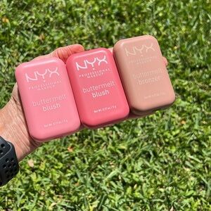 NYX Professional Makeup Buttermelt Blush and Bronzer Set - Pink, Brown